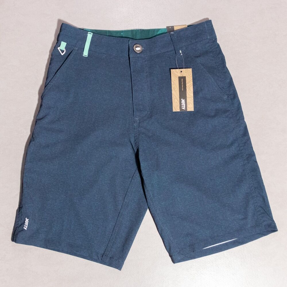 NWT Jetty Polywog 2.0 Hybrid Blue Walk Shorts Stretch Water Men's 29 9.5" Inseam